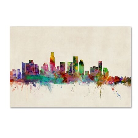 Michael Tompsett 'Los Angeles California' Canvas Art,12x19